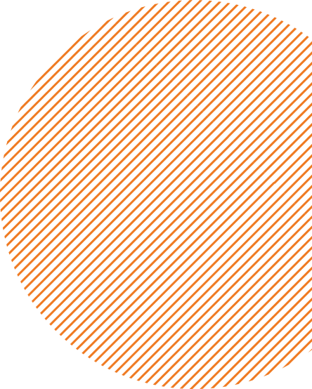 Home Right Orange Circle Stripes