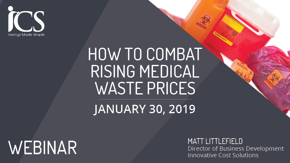 2019.01.30 Combat Rising Medical Waste